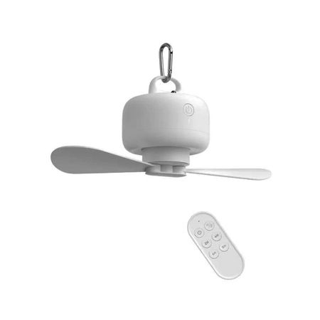 Jisulife FA16 Portable USB Rechargeable Remote Control Ceiling Fan 8000mAh