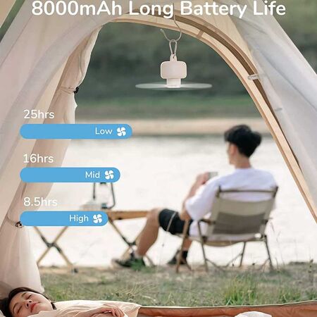 Jisulife FA16 Portable USB Rechargeable Remote Control Ceiling Fan 8000mAh Jisulife FA16 Portable USB Rechargeable Remote Control Ceiling Fan 8000mAh