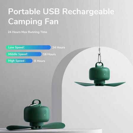 Jisulife FA16 Portable USB Rechargeable Remote Control Ceiling Fan 8000mAh Jisulife FA16 Portable USB Rechargeable Remote Control Ceiling Fan 8000mAh