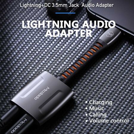 Mcdodo Lightning to Lightning & DC 3.5mm Audio Adapter Converter