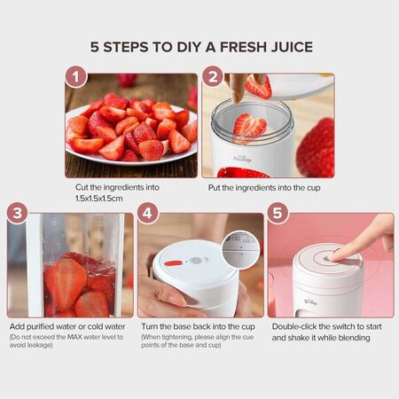 Xiaomi Deerma DEM-NU30 Portable Electric Juicer Blender 300ml