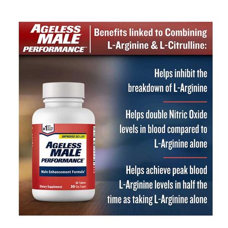 Ageless Male Performance Enhancement Formula Tablets 60 Count