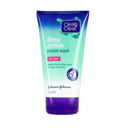 Clean & Clear Deep Action Oil Free Cream Wash 150ml