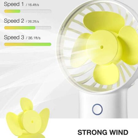 Jisulife F2B Handheld Portable 4000 mAh Rechargeable Fan