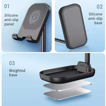 Wiwu ZM100 Adjustable Desktop Stand for Phone & Tablet Wiwu ZM100 Adjustable Desktop Stand for Phone & Tablet