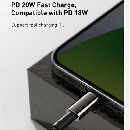 Baseus Tungsten Gold Fast Charging Data Cable Type-C to iP PD 20W