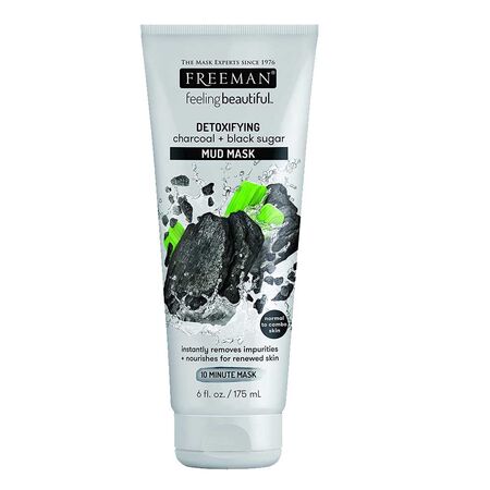 Freeman Feeling Beautiful Detoxifying Charcoal & Black Sugar Mud Mask 175ml