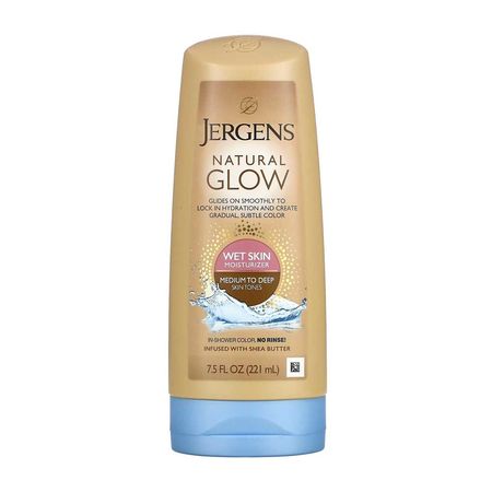 Jergens Natural Glow Wet Skin Moisturizer Fair to Medium 221ml