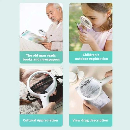 Xiaomi Handheld Magnifier Adjust Brightness Night Light