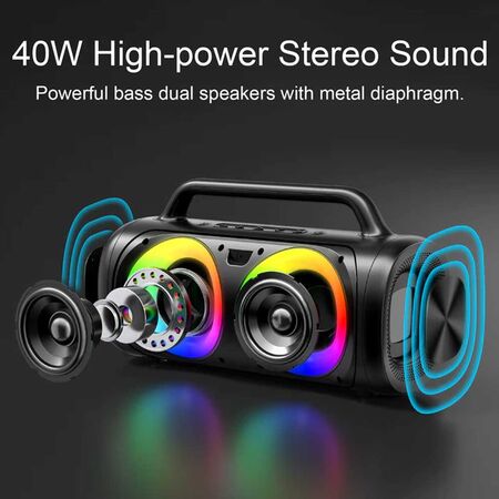 Joyroom JR-MW02 40W Wireless Speaker with RGB Lights Joyroom JR-MW02 40W Wireless Speaker with RGB Lights