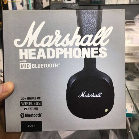 Marshall Mid Bluetooth Wireless On-Ear Headphone Box Packaging Marshall Mid Bluetooth Wireless On-Ear Headphone Box Packaging
