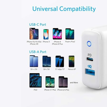 Anker PowerPort PD+ 2 Dual Port Wall Charger 35W