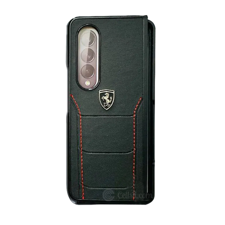 Ferrari Genuine Leather Case for Samsung Galaxy Z Fold 4 (5G)