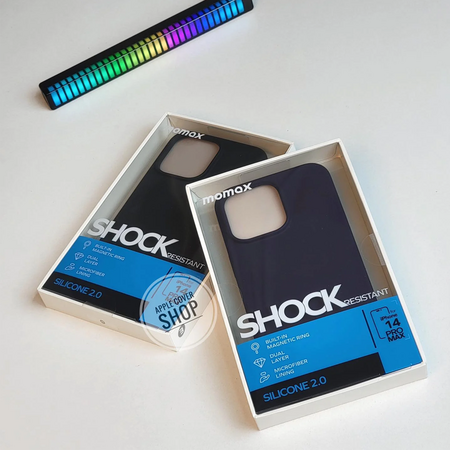 Momax Silicone 2.0 Series Magnetic Protective Case for iPhone 14 Series Box Packaging