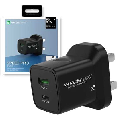 AmazingThing Speed Pro Port PD+ QC 3.0 Charger 30W