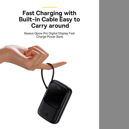 Baseus Power Bank Qpow Pro Digital Display Fast Charge 10000mAh 22.5W Type-C Edition