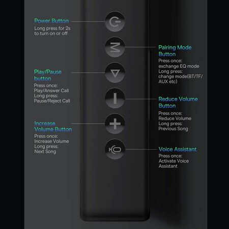 Baseus V1 Outdoor Waterproof Portable Wireless Speaker