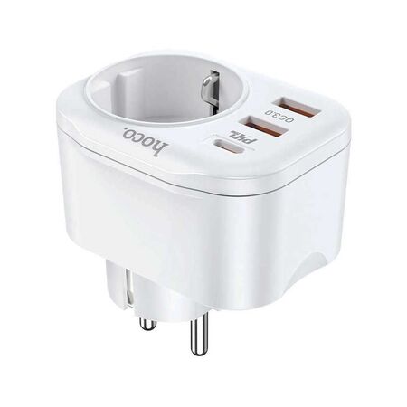 Hoco NS3 Multifunctional Socket 1C+2A PD Adapter 20W