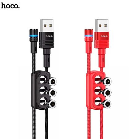 Hoco U98 3-in-1 Magnetic Charging Cable Type C + Lightning + Micro