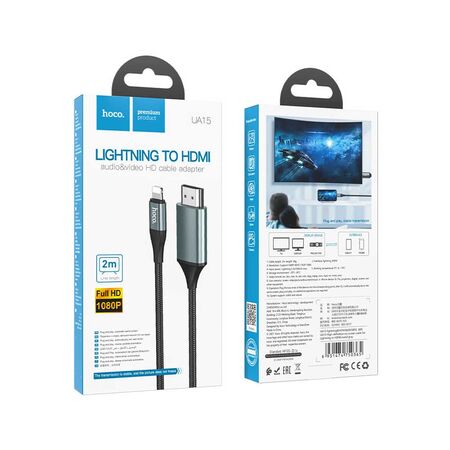 Hoco UA15 Lightning To HDMI Cable Box Packaging
