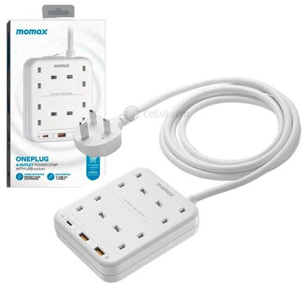 Momax Oneplug PD 20W 2A1C 4-Outlet Power Strip with USB