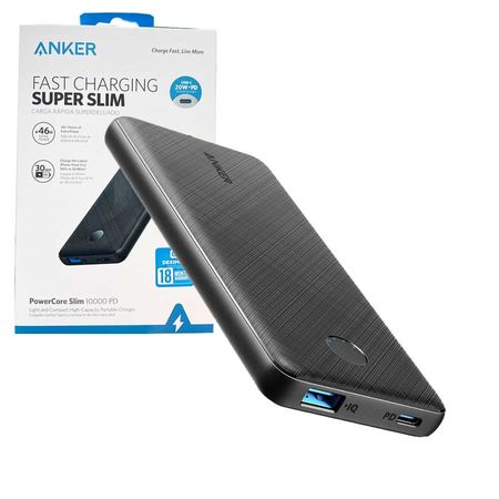 Anker PowerCore Slim 10000 PD 10000mAh Portable Charger USB-C Power  Delivery 18W