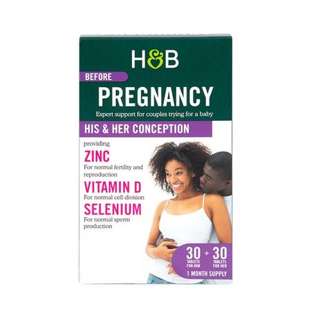 Holland & Barrett Conception Support for him & her 30+30 Tablets