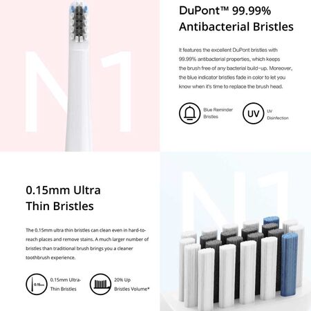 Realme N1 Sonic Electric Toothbrush Head 3pcs