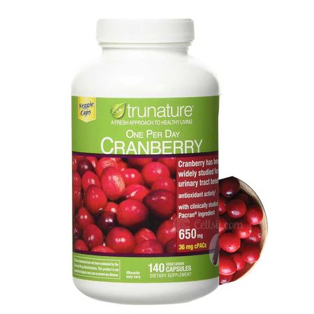 Trunature Cranberry 650 mg 140 Vegetarian Capsules