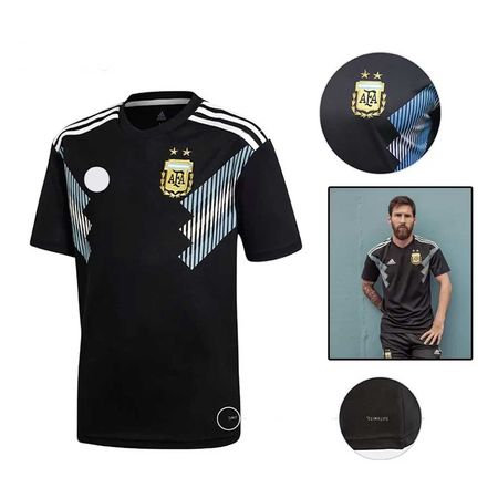Word Cup Short Sleeve Argentina Away Jersey 2018