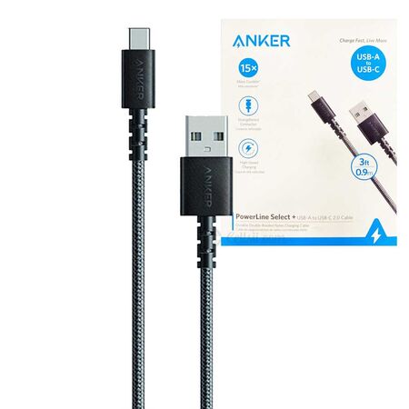 Anker PowerLine Select+ USB-A to USB-C 2.0 Cable 3ft