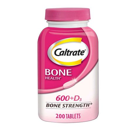 Caltrate Bone Health 600 Plus D3 Calcium for Adults 200 Tablets