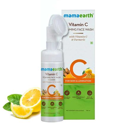 Mamaearth Vitamin C Foaming Face Wash with Turmeric for Skin 150ml