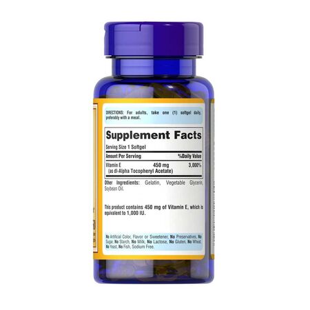 Puritan's Pride Vitamin E 450mg 100 Softgels