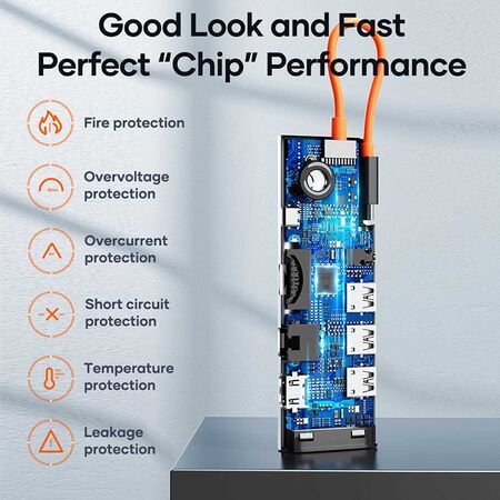 Rock TR30 10 in 1 Type-C Hub Docking Station