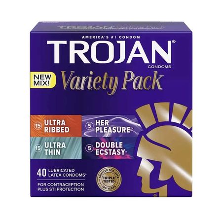 Trojan Variety Pack Condoms 40 Pcs