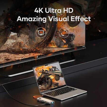 Rock TR30 10 in 1 Type-C Hub Docking Station