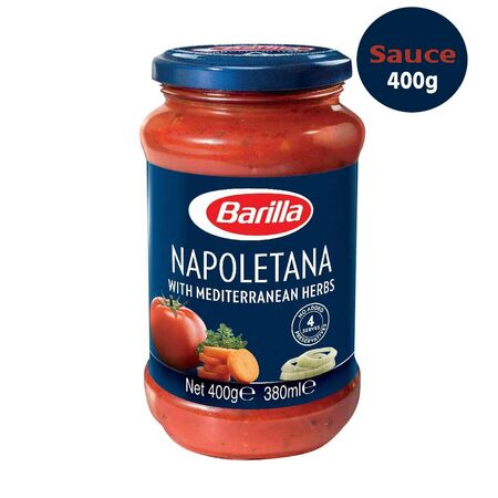 Barilla Napoletana Sauce With Mediterranean Herbs 400gBarilla Napoletana Sauce With Mediterranean Herbs 400g