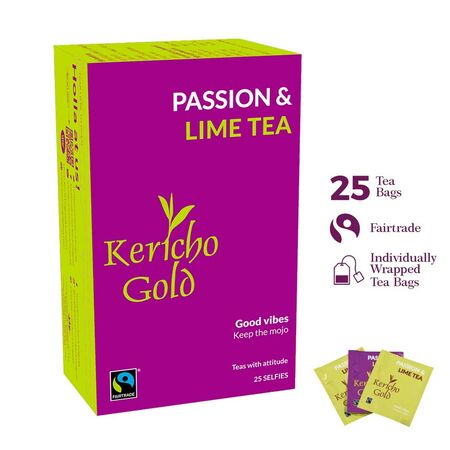 Kericho Gold Passion & Lime Tea 25 Pcs