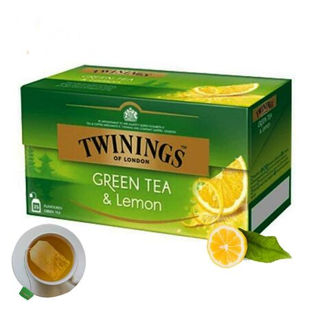 Twinings Green Tea and Lemon Tea Bag 25Pcs