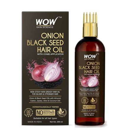 WOW Skin Science Onion Black Seed Hair Fall Control Oil 200ml