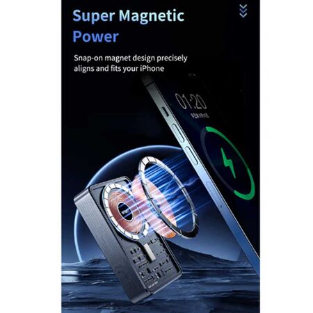WiWU JC-21 Transparent Magnetic Power Bank 10000mAh WiWU JC-21 Transparent Magnetic Power Bank 10000mAh