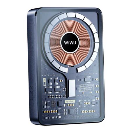 WiWU JC-21 Transparent Magnetic Power Bank 10000mAh WiWU JC-21 Transparent Magnetic Power Bank 10000mAh