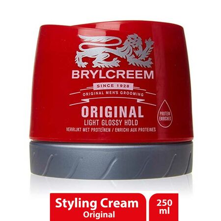 Brylcreem Original Light Glossy Hold Grooming Hair Cream 250ml