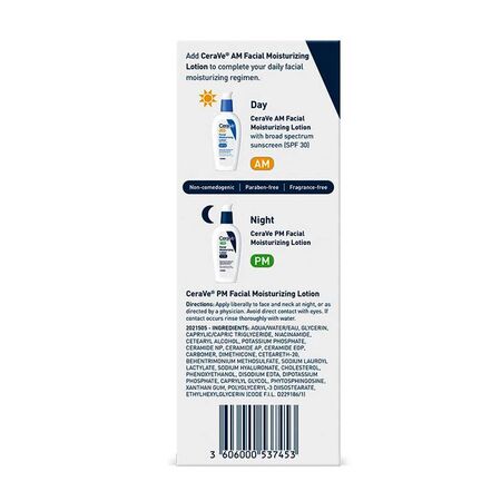 CeraVe PM Facial Moisturizing Lotion for Normal to Oily Skin 60ml CeraVe PM Facial Moisturizing Lotion for Normal to Oily Skin 60ml