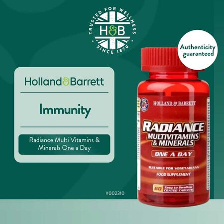Holland & Barrett Radiance Multivitamins with Iron 60 Tablets Holland & Barrett Radiance Multivitamins with Iron 60 Tablets