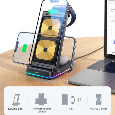 Joyroom JR-WQN01 Magnetic 3 in 1 Charging Station Joyroom JR-WQN01 Magnetic 3 in 1 Charging Station