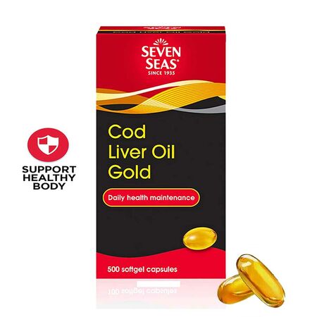 Seven Seas COD Liver Oil Gold 500 Softgel Capsules