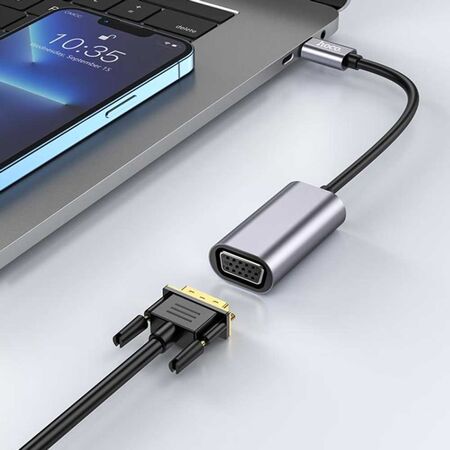 Hoco UA21 Type-C to VGA Sync Adapter Converter