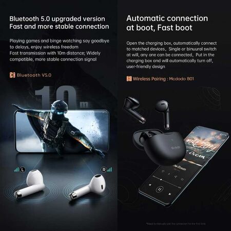 Mcdodo TWS Bluetooth Earbuds Lite Mcdodo TWS Bluetooth Earbuds Lite